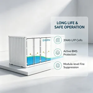 Commercial Industrial 20ft Containerized LiFePO4 Energy Storage System BESS Solar Cabinet Liquid Air Cooling 400KW 800KWH