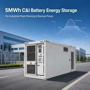 Commercial Industrial BESS 5.015MWh Liquid Cooling Peak Shaving Energy Storage Container 314Ah LiFePO4 Factory Park Backup Power