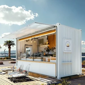 Commercial Storefronts Mobile Food Trucks Multifunctional Container House Style Sandwich Panel Steel Modified Shipping Container