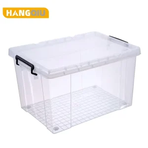Competitive Price Durable Multifunction Large Clear Plastic Clothes Storage Container Tote With Lid and Wheels