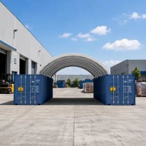 Competitive Price Outdoor Container Shelter Rainproof Snow Resistant Shipping Container Storage Canopy