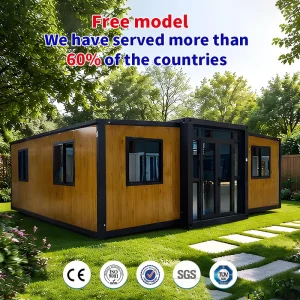 Complete 20Ft 40Ft Container Expandable Prefabricated House With Kitchen Prefab Living Mobile Modular House