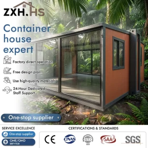 Complete Amenities Wide Viewing Angle Portable House Foldable Container Home Maison Pliable