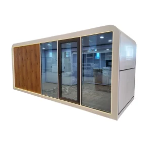 Complete Prefab Popular Moveable Apple Cabin House Prefabricated Portable 20FT 40FT Office Pod Outdoor House Container