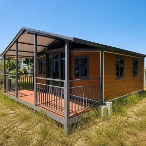 Complete Prefabricated Modular House With Porch Bathroom Kitchen For Outdoor Homestay Resort Use