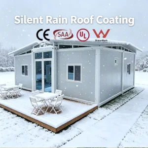 Compliant 20ft Portable Studio Expandable Container House for Nordic Anti Cold House R22 Insulation Double Glazed Tempered Glass