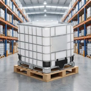 Composite Intermediate Bulk Container (IBC) Drum 1000L HDPE Leak Proof Chemical Storage Tank with Customizable Label Plate
