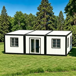 Container House with 2 or 3 Bedrooms and Bathroom Luxury 20ft 40ft Prefabricated Foldable Container Home Prefab Houses