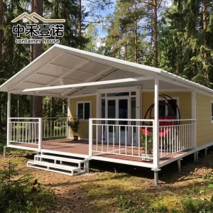 Container Huis 20ft Expandable Prefab Tiny House Kit Self-Sufficient Guest Accommodation Modular Office Building School