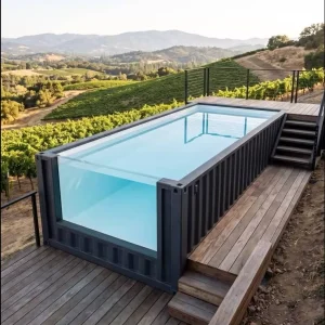 Container Pool 20ft Steel Above Ground Family Size Outdoor Pool Bulk Factory China Supplier