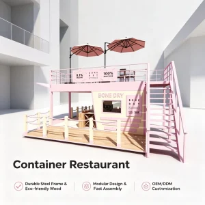 Container Restaurant Kitchen House Prefab Shipping Container Restaurant Home Modular Container House Restaurant Business Combo