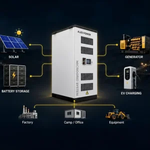 Containerized BESS 500kWh 1MW 2MW 20ft 40ft Container Solar Battery Energy Storage Micro System