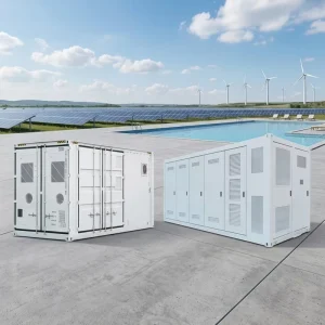 Containerized Hybrid BESS Solar Storage System with Pool Heating Filtration Diesel Backup EN ISO Safety Certified