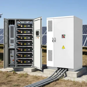 Containerized LiFePO4 Lithium Solar Energy Storage System for Industrial High-Voltage Applications On/Off