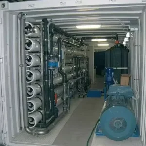 Containerized Seawater Desalination System off Grid Solar Wind RO Plant 500L Hour 70KW 380V 220V