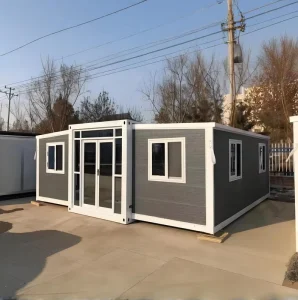 Contemporary 20ft 40ft Double Wing Expandable Container Houses Customzied Sandwich Panel Modular Prefabricated Container Houses