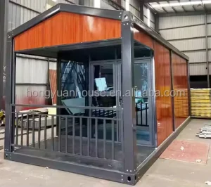 Contemporary A frame 20ft 40ft Steel Container Villa Hotel Sandwich Panel Material Container House
