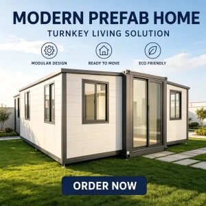Contemporary Eco-Friendly Prefabricated Expandable Container House 20ft 40ft Modular Portable Living Home for Office Resort