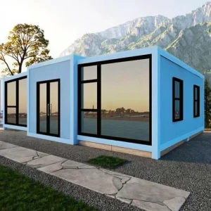 Contemporary Modular Portable Container House 20ft 40ft Prefabricated Steel Frame Tiny Home Cabin Office for Staff Housing