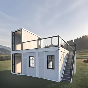 Contemporary Portable Prefabricated House Modern Tiny Home A frame Cabin Easy Assembly Movable Container House Steel Structure