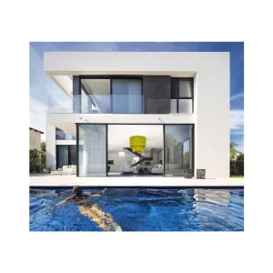 Contemporary Style Two Storey Prefab House Modern Steel Frame Structure Fireproof Earthquake Resistant Features Sandwich Panel