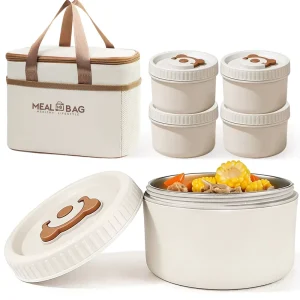 Convenient Cute Insulated Leak-proof Stainless Steel Lunch Box Microwave Oven for School Travel and Home Use