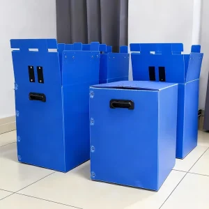 Corrugated Plastic Hollow Panel Tote Cold Chain Logistics Container Waterproof Large Capacity Heavy Duty PP Box
