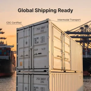 Corten Steel Cargo Storage ISO CSC Certified 20ft Full Side Open Shipping Container