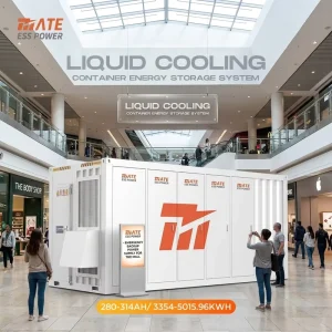 Cost Effective Battery Container 20FT 3MWh 280Ah 5MWh 314Ah LiFePO4 BESS Liquid Cooling System for Shopping Mall Peak Shaving