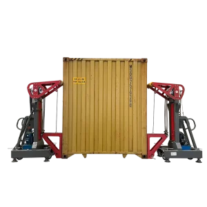 Crane Free 32T Wireless Remote Container Lifting System 380V Synchronous Hydraulic Jacks for Rapid Site Deployment