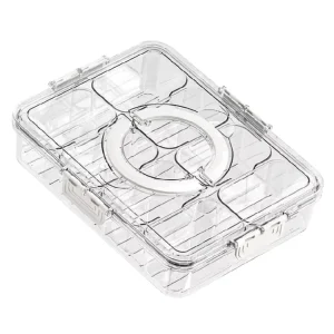 Creative Eco Friendly PET Plastic Food Storage Containers Fully Transparent BPA Free Durable Space Saving Stackable Jars Storage