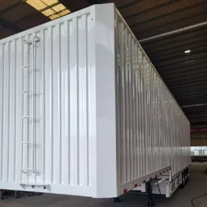 Cross Border Export Width for Special Cargo Box Type 40ft Van Semi Trailer 60 Tons Capacity One Piece Wing Opening