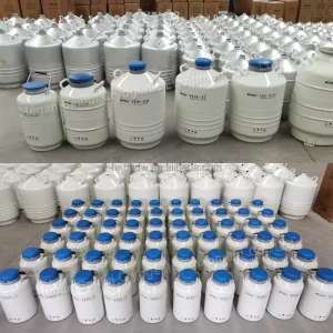 Cryogenic Liquid Nitrogen Dewar Semen Storage Containers 10/35 Liter Sample Transport Cryopreservation