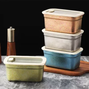 Custom 1000ml 1400ml Ultralight Bento Box Food Storage Container Outdoor Camping Pure Titanium Lunch Box
