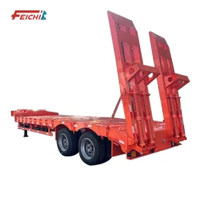 Custom 2-Axle Lowbed Semi-Trailer for Cargo and Container Transport