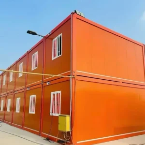 Custom 20FT Foldable Container House Space Saving Prefabricated Cabin for Hotel Accommodation and Emergency Shelter