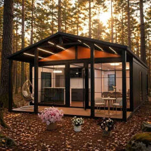 Custom 20Ft 40Ft Expandable Steel Container House with Kitchen for Apartment Use Prefab Portable Home (5-Year Warranty)