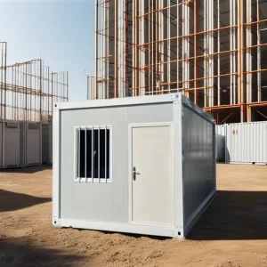 Custom 20ft 40ft Prefab Steel Folding Container House Security Door Modern Design Portable Storage Unit For Moving Self Storage