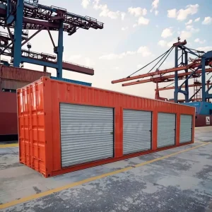 Custom 20ft Roll Up Door Container Movable Steel House Used 40ft Container with Excellent Condition