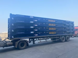 Custom Color Logo Csc Certified 40hc Flat Rack Container