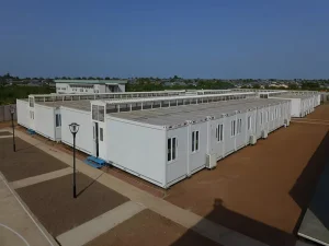 Custom Container Office With Toilet 20ft Wind Resistance Anti-corrosion Working Space Container House
