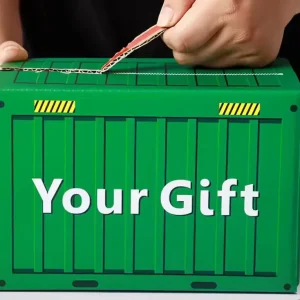 Custom Container Style Zipper Shipping Box Color Print Easy Open Tear Strip Corrugated Gift Packaging Mailer