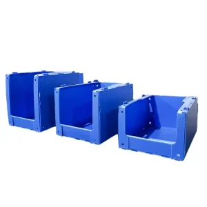 Custom Eco-Friendly PP Hollow Waterproof Stackable Warehouse Picking Bins Made from Recycled Materials