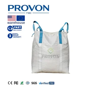 Custom FIBC Bulk Bags 500kg 1000kg 1200kg 1500kg 2000kg 1 Ton 2 Tons 3 Tons 4 Loop Lifting Food Grade FDA Certified Print logo