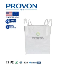 Custom Jumbo Bag Skip Pallet Multi Weight Options 4 Loop Lifting Heavy Duty Virgin PP Food Grade Breathable Flat 5 1 Print Logo