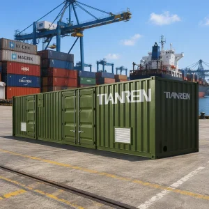 Custom Logo 40HC High Cube Big Capacity Storage Shipping Container
