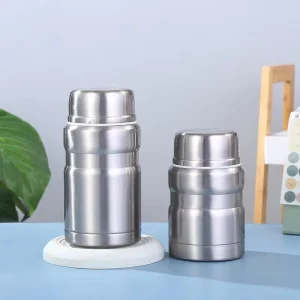 Custom Logo 500ml 750ml Stainless Steel Insulated Eco Friendly Food Grade Leak Proof Vacuum Thermos for Kids School Office Use