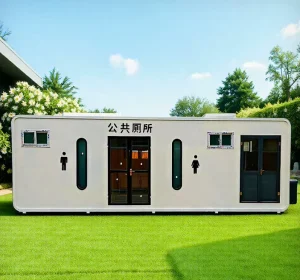 Custom Luxury Container Toilet Eco-Friendly Prefab Restroom for Parks Scenic Spots Schools Hospitals & Offices