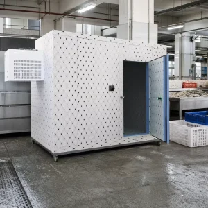 Custom Made HCFC Cold Storages Refrigeration Facilities Solar Option Engine Meat Fish Vegetables Easy Operate