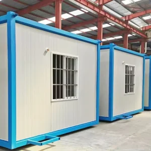 Custom Mobile Housing Fixed Box Living Container Room Fixed Rock Wool Color Steel Plate Site Prefab Container Room